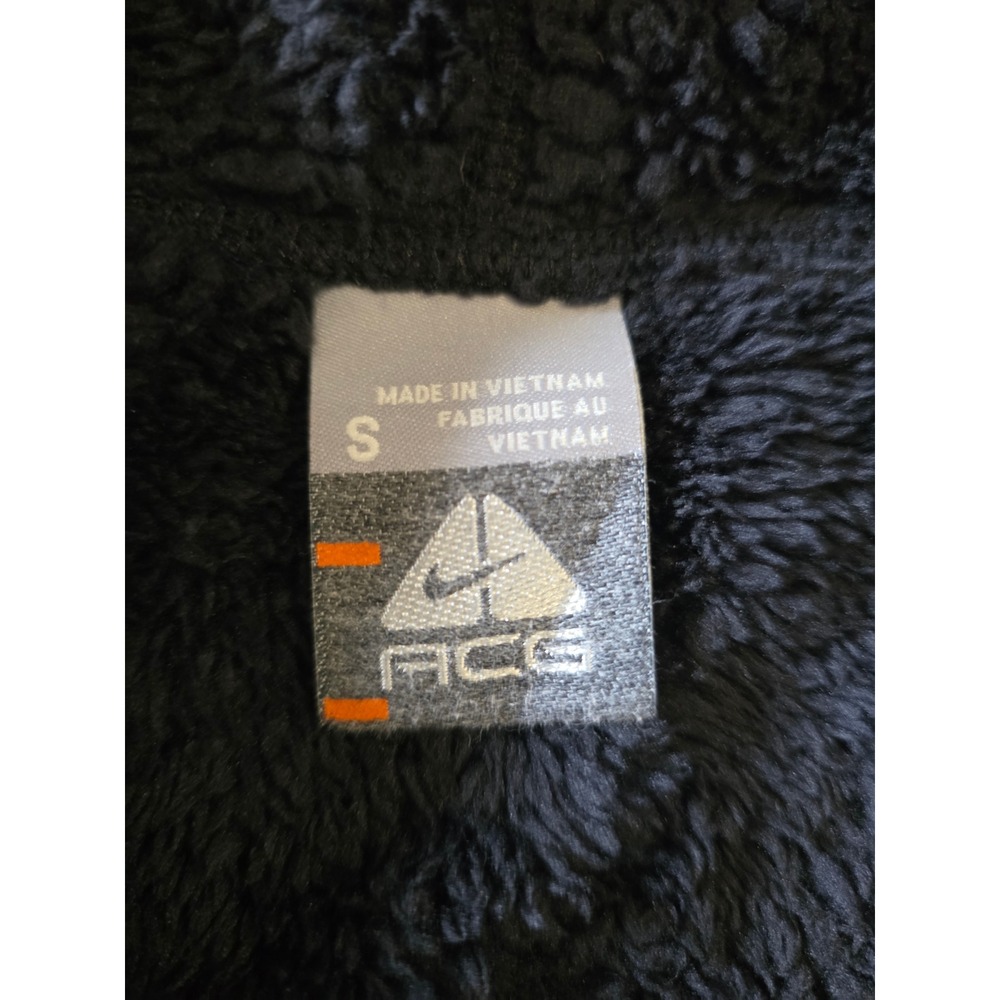 Nike ACG Black Sherpa Fleece Hoodie Full Zip Jacket Womens Small Outdoor Hiking - Picture 4 of 6